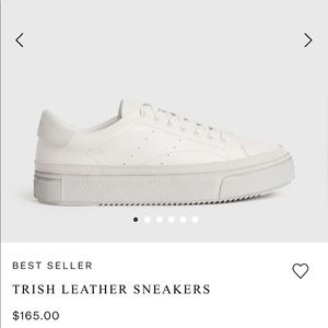 all saints trish leather sneakers